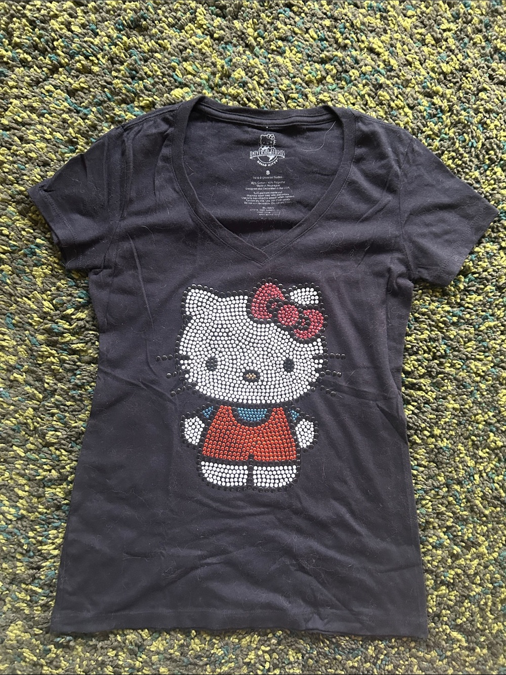 Studded Hello Kitty V-Neck Tee